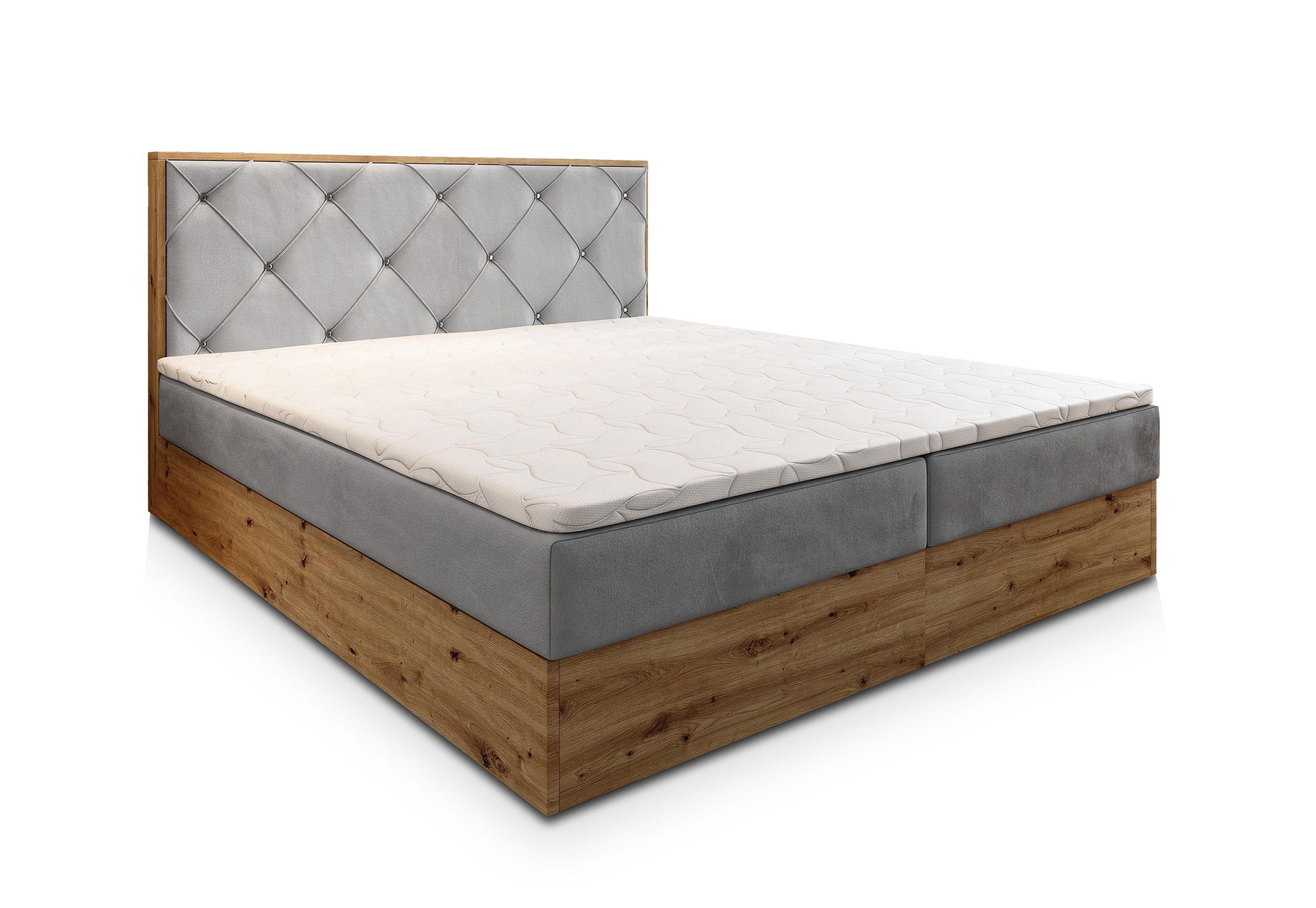 wohnli-moebel-suche-800000985305 Wohnli Möbelsuche - BOXBETT FOSCO 180x200 cm mit Matratze und Topper - Hellgrau