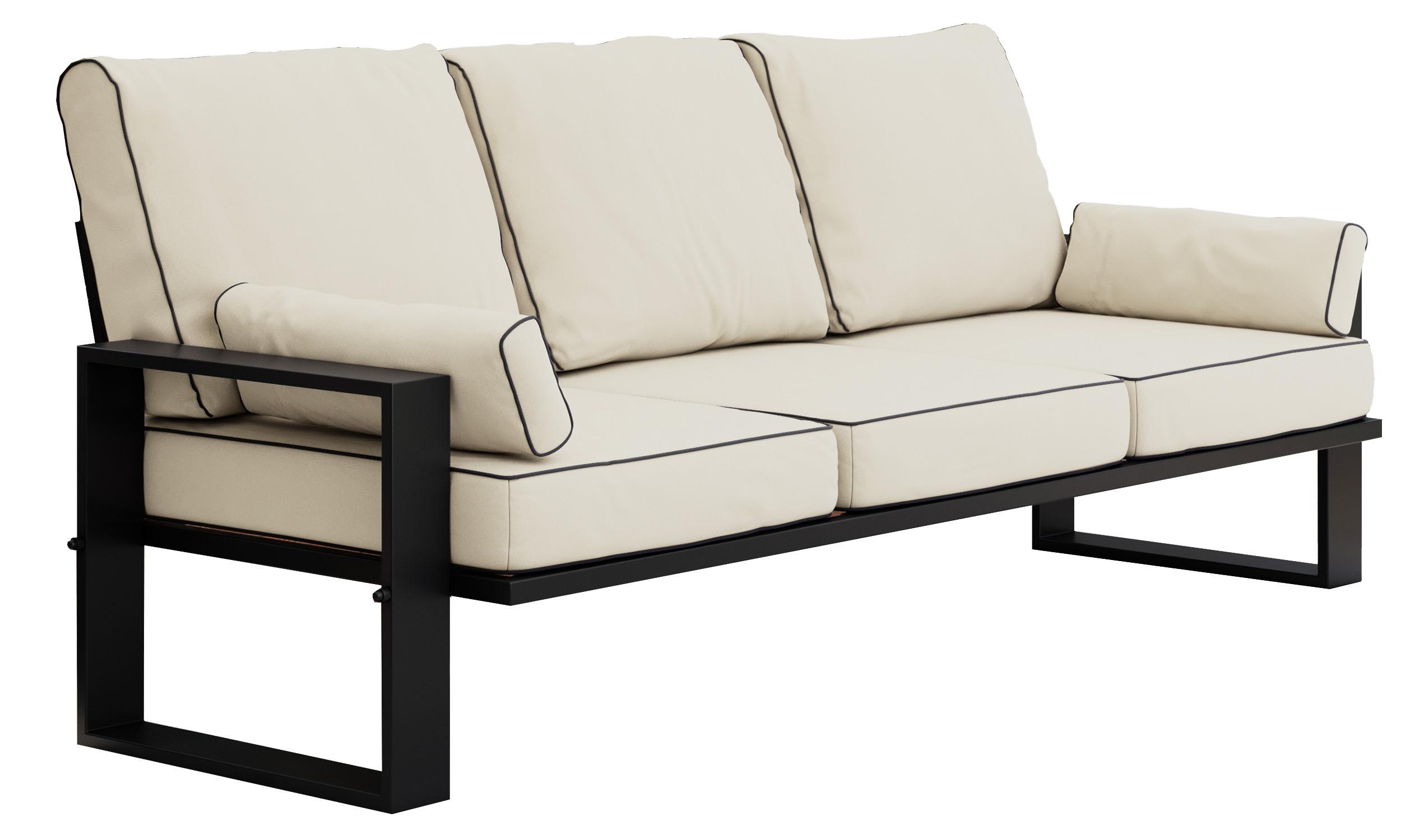 Wohnli Möbelsuche - GARTENSOFA Elba 3 Sitzer - Beige
