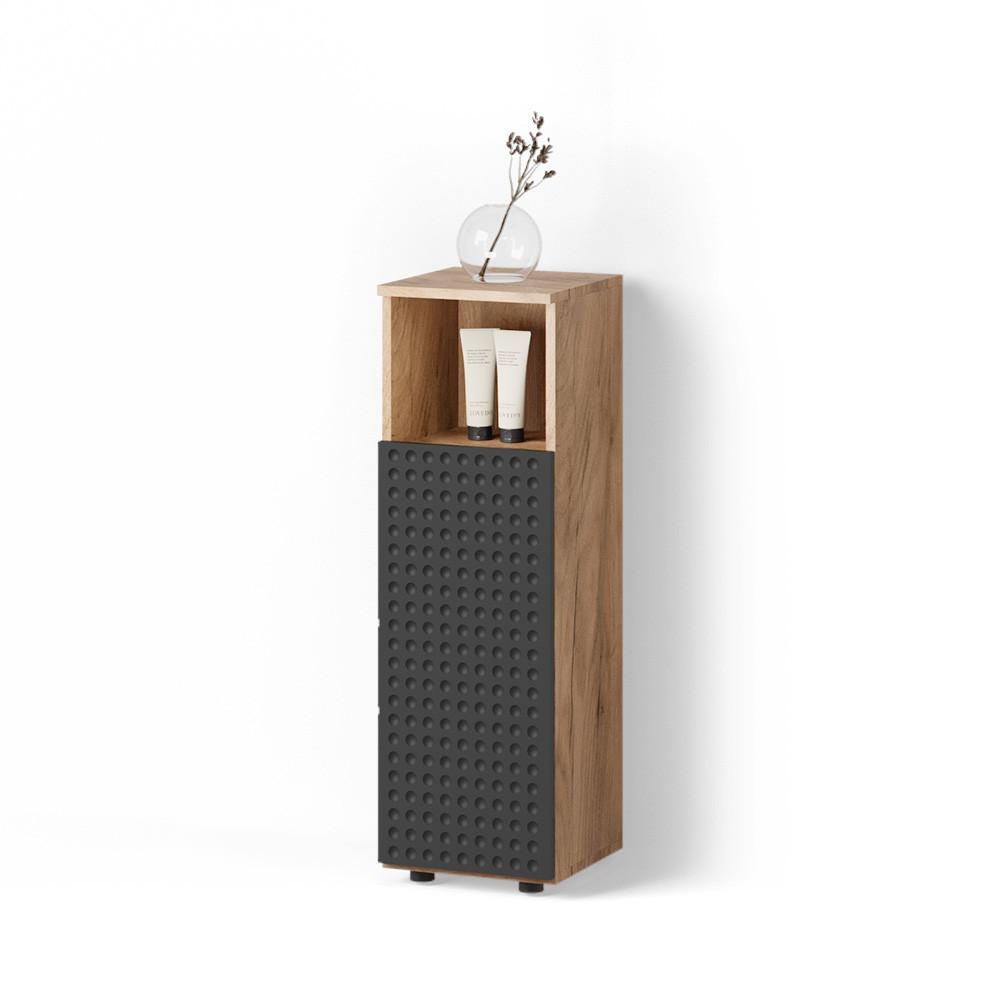 Wohnli Möbelsuche - MIDISCHRANK Ronco Anthrazit gepunktet 30 x 95 cm