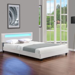 wohnli-moebel-suche-800000996291-1 POLSTERBETT Paris weiß 180x200 cm Holz Juskys Möbel > Betten > Polsterbetten Weiß
