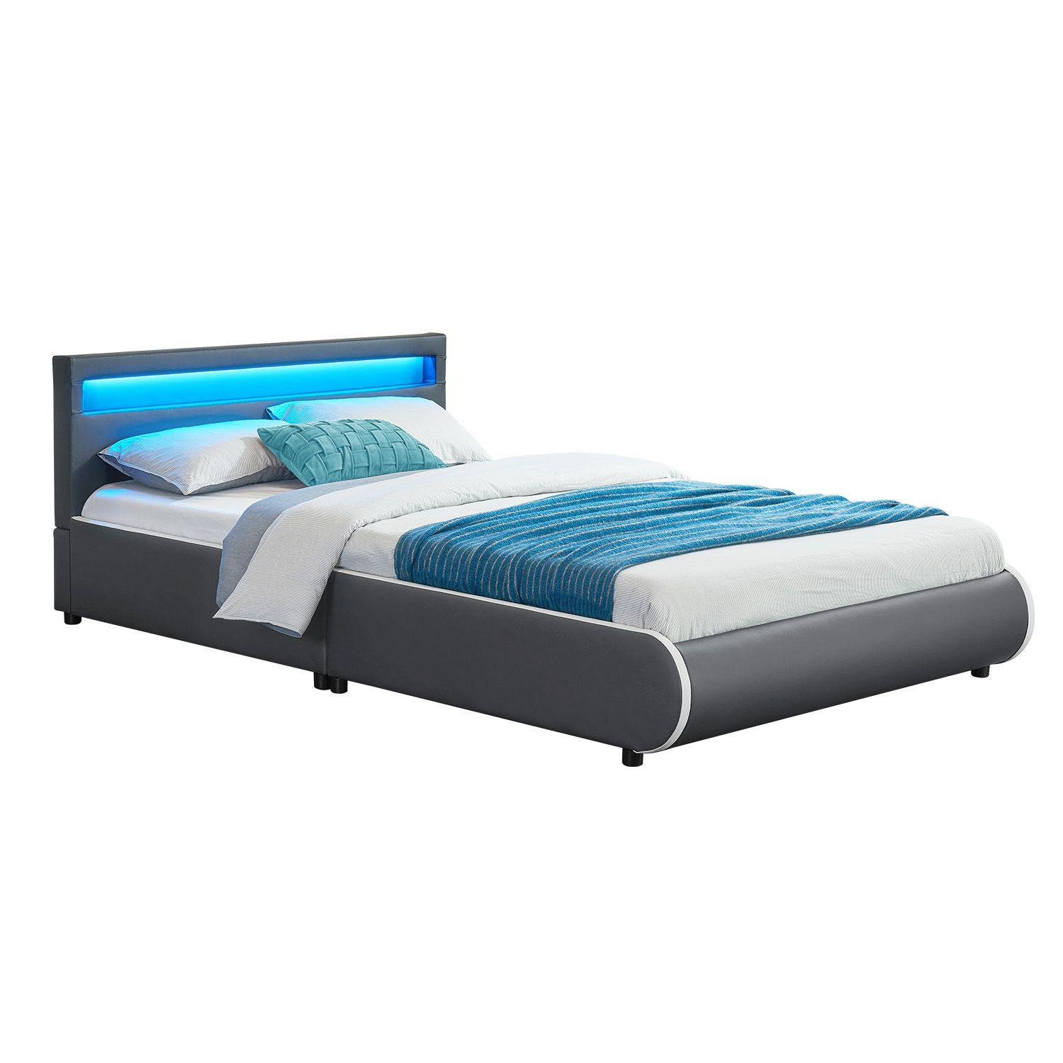wohnli-moebel-suche-800000996445 Wohnli Möbelsuche - POLSTERBETT Sevilla dunkelgrau 140x200 cm