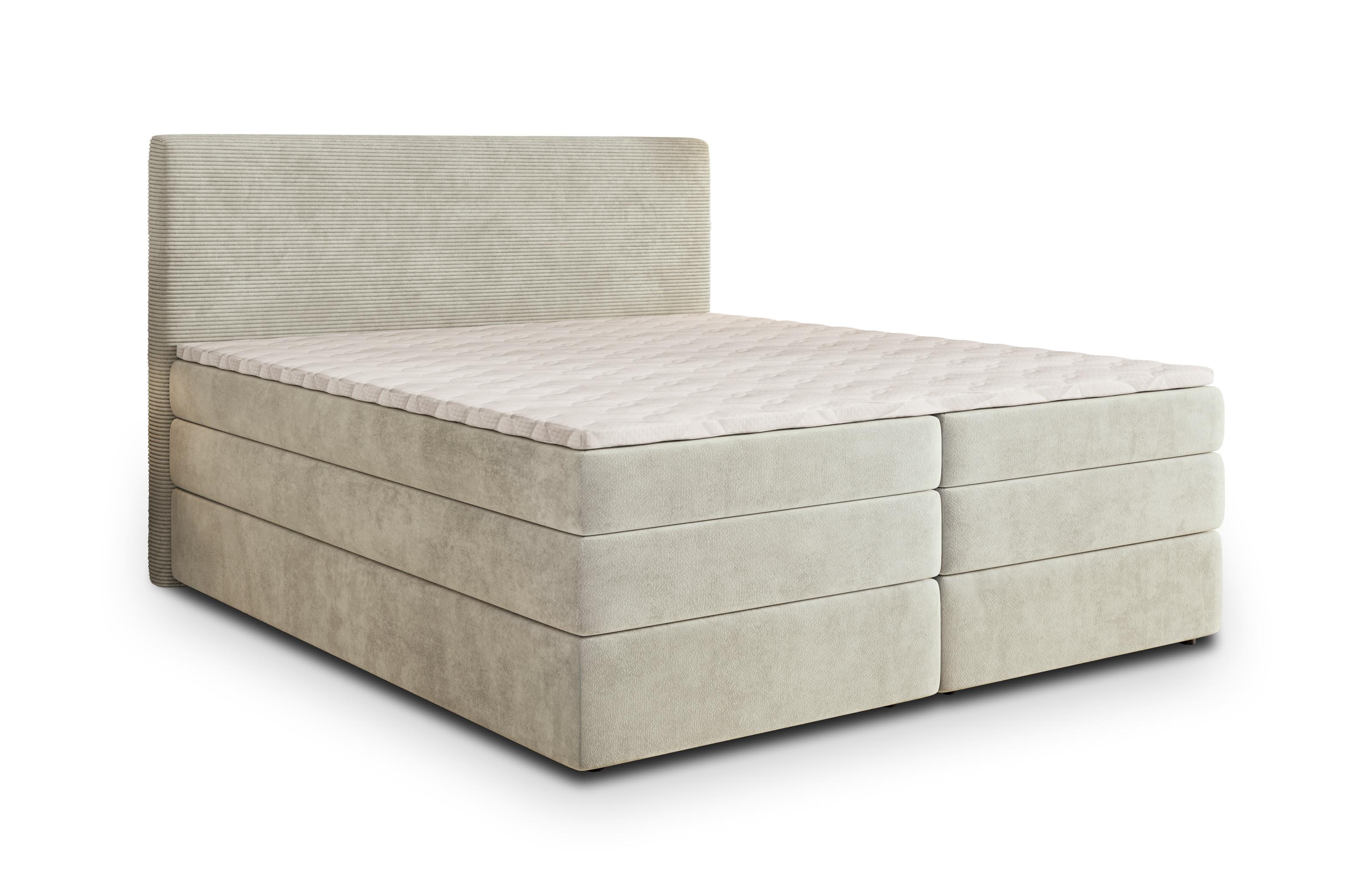 wohnli-moebel-suche-800000996478 Wohnli Möbelsuche - BOXSPRINGBETT MATERN 140x200 cm mit Matratze und Topper - Creme