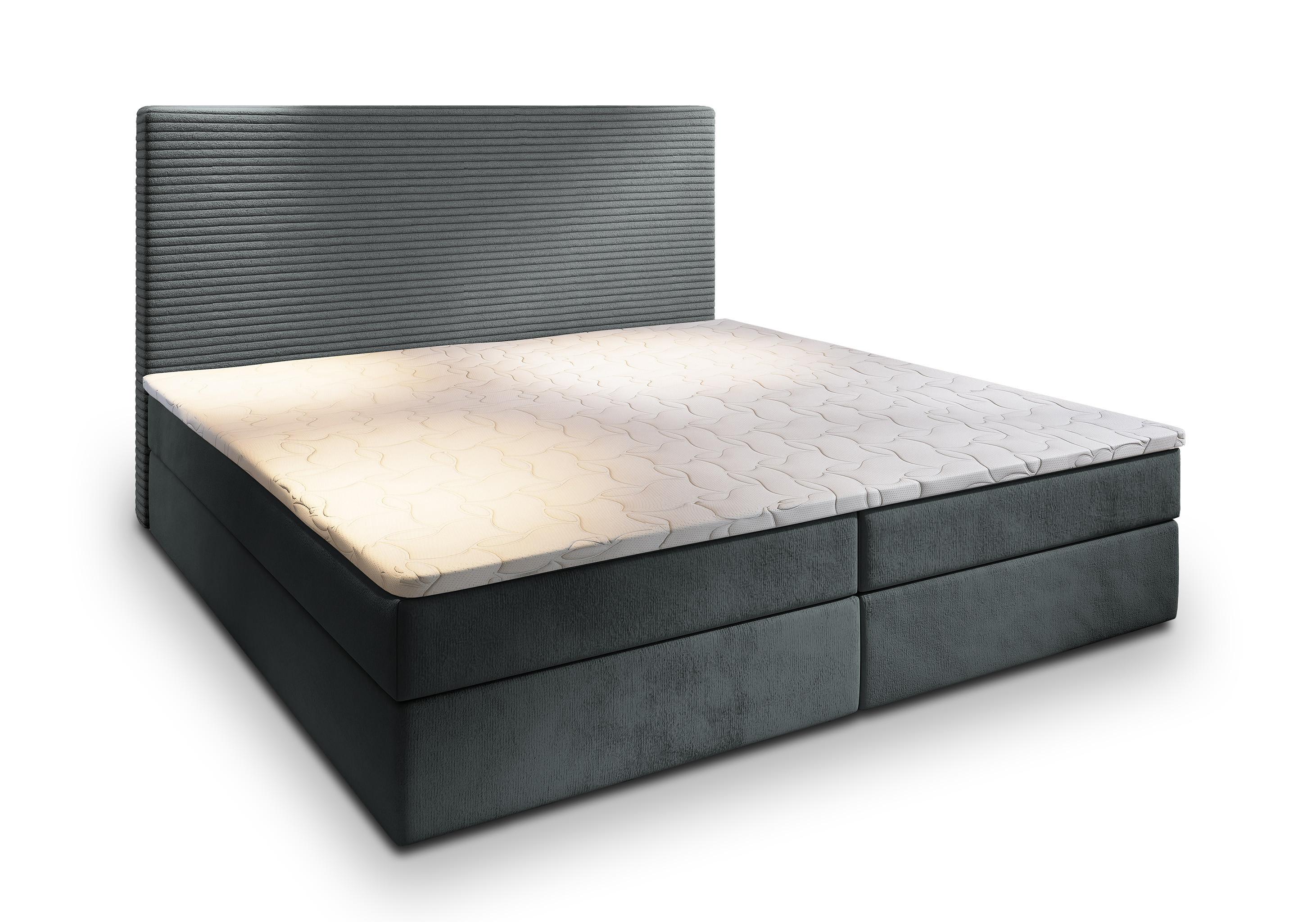 wohnli-moebel-suche-800000996480 Wohnli Möbelsuche - BOXBETT GIARRO 140x200 cm mit Matratze und Topper - Grau