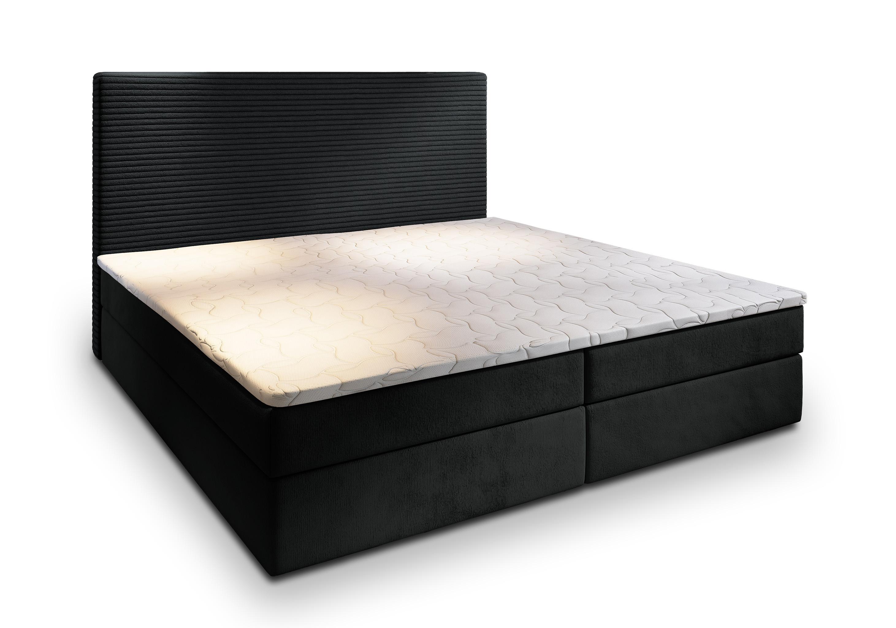 wohnli-moebel-suche-800000996491 Wohnli Möbelsuche - BOXBETT GIARRO 160x200 cm mit Matratze und Topper - Schwarz