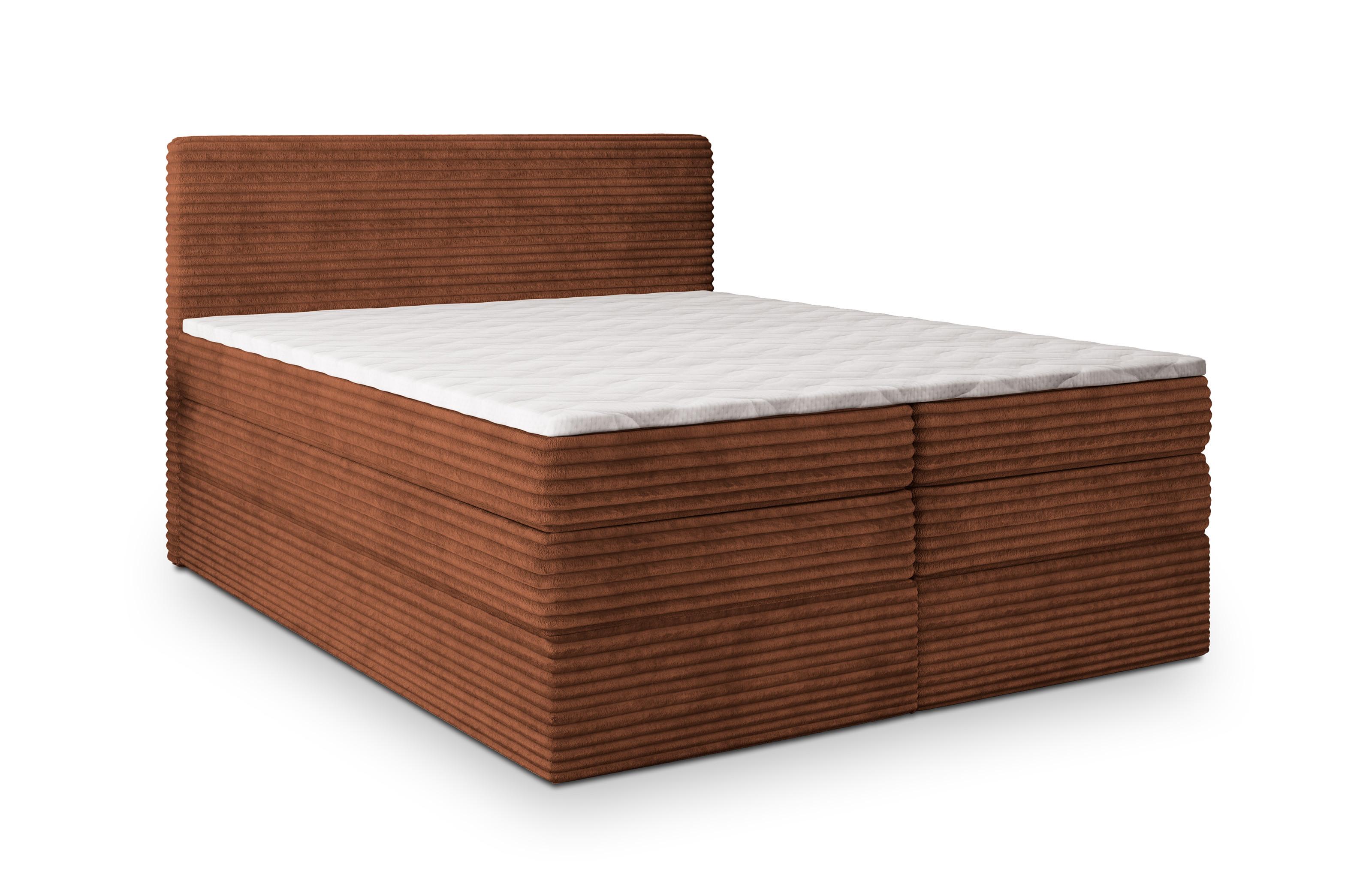 wohnli-moebel-suche-800000996553 Wohnli Möbelsuche - BOXSPRINGBETT LUNERA 160x200 cm mit Matratze und Topper - Braun