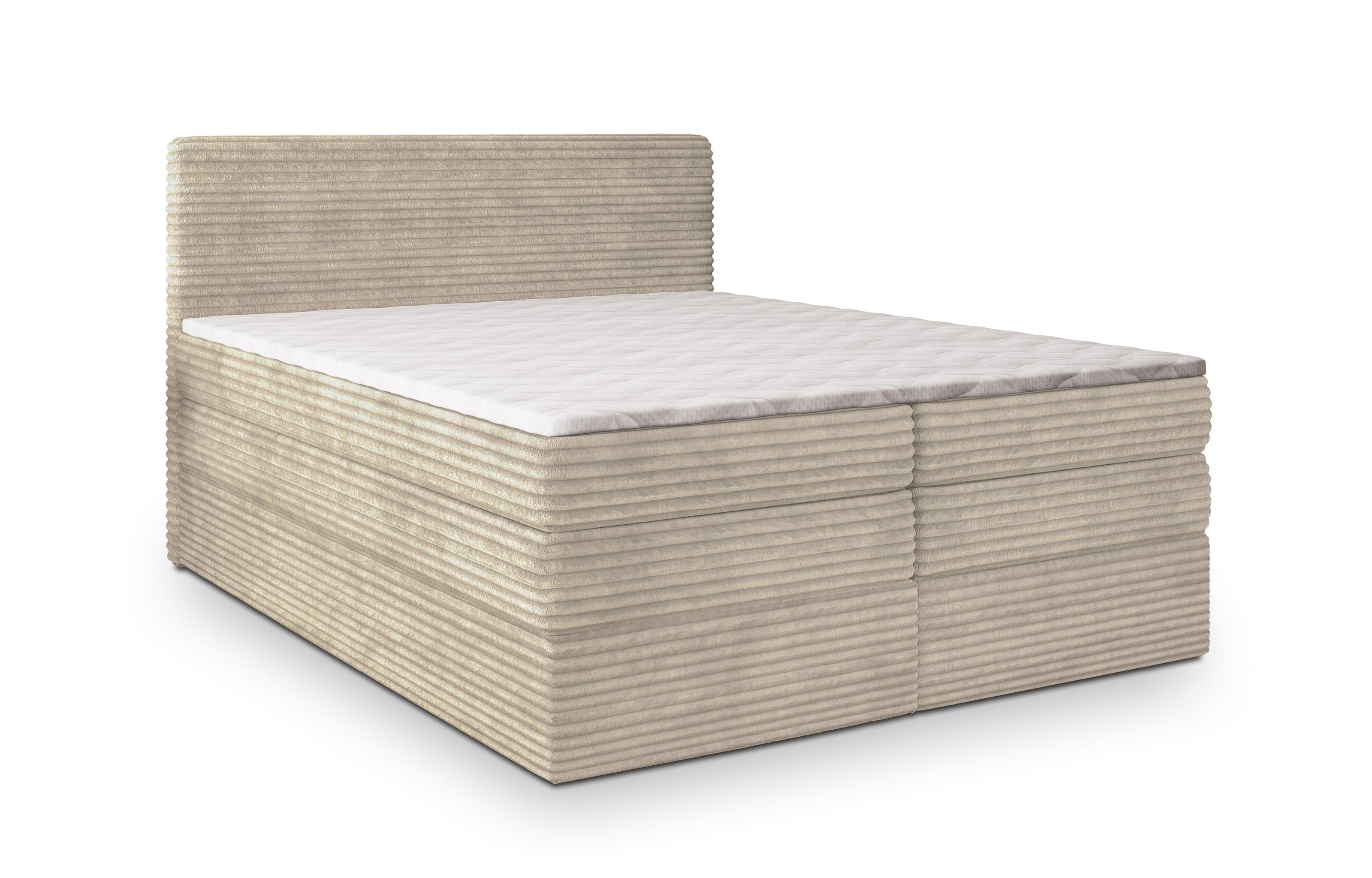 wohnli-moebel-suche-800000996581 Wohnli Möbelsuche - BOXSPRINGBETT LUNERA 160x200 cm mit Matratze und Topper - Creme