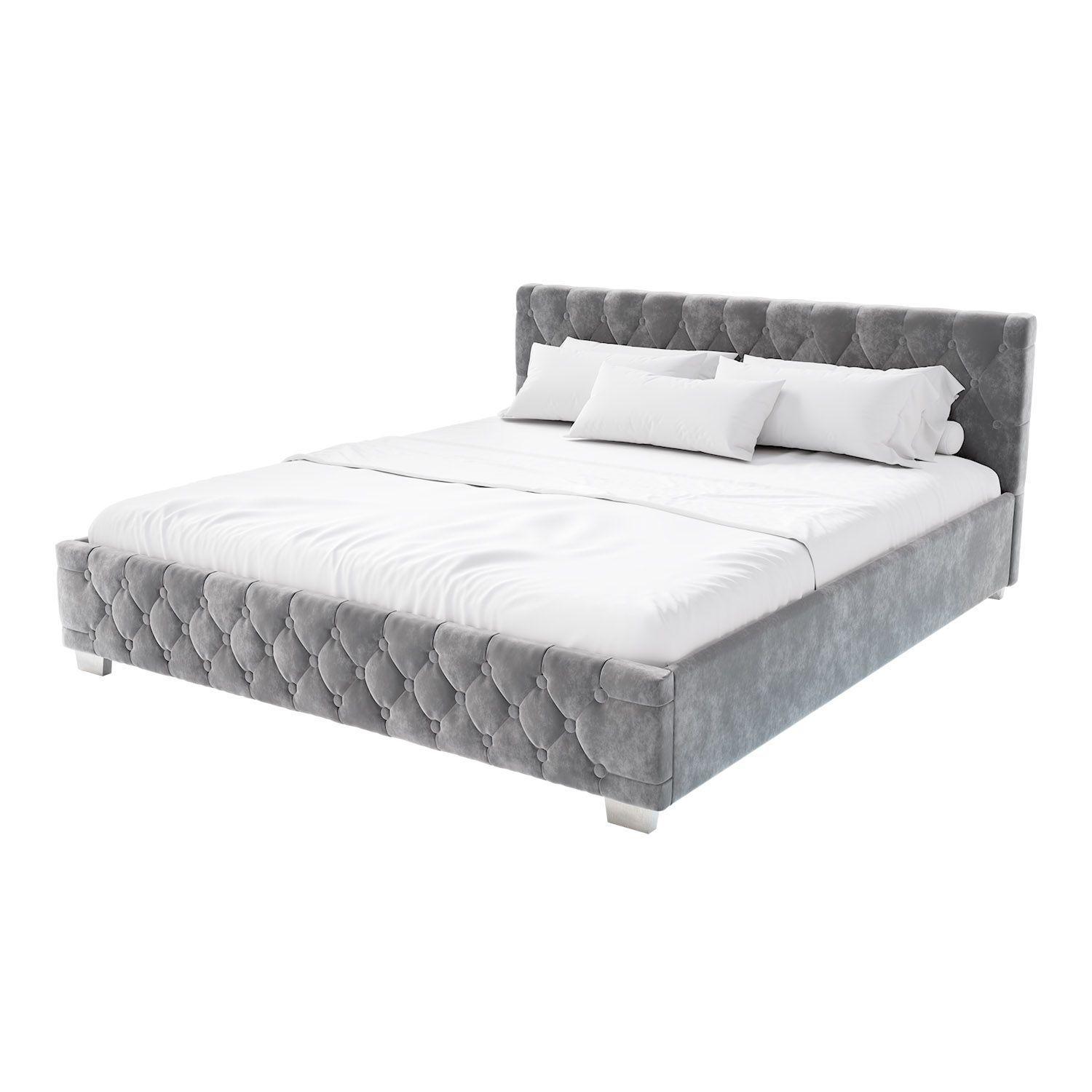 wohnli-moebel-suche-800000996606 Wohnli Möbelsuche - POLSTERBETT Nizza dunkelgrau 180x200 cm mit Matratze