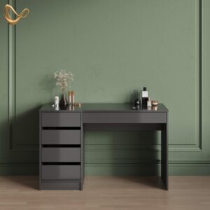 SCHMINKTISCH Imola Anthrazit 120 cm Holzwerkstoff Livinity® Möbel > Kommoden & Schubladenschränke > Konsolentische Anthrazit