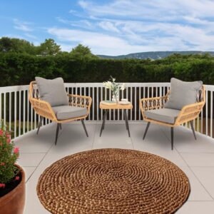 wohnli-moebel-suche-800000998381-1 POLY-RATTAN GARNITUR Grau Kunststoff MCW Garten & Outdoor > Gartenmöbel > Gartenmöbel-Sets Grau