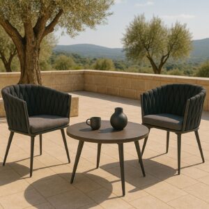 GARTENSTUHL Dunkelgrau Textil MCW Garten & Outdoor > Gartenmöbel > Gartenstühle Grau
