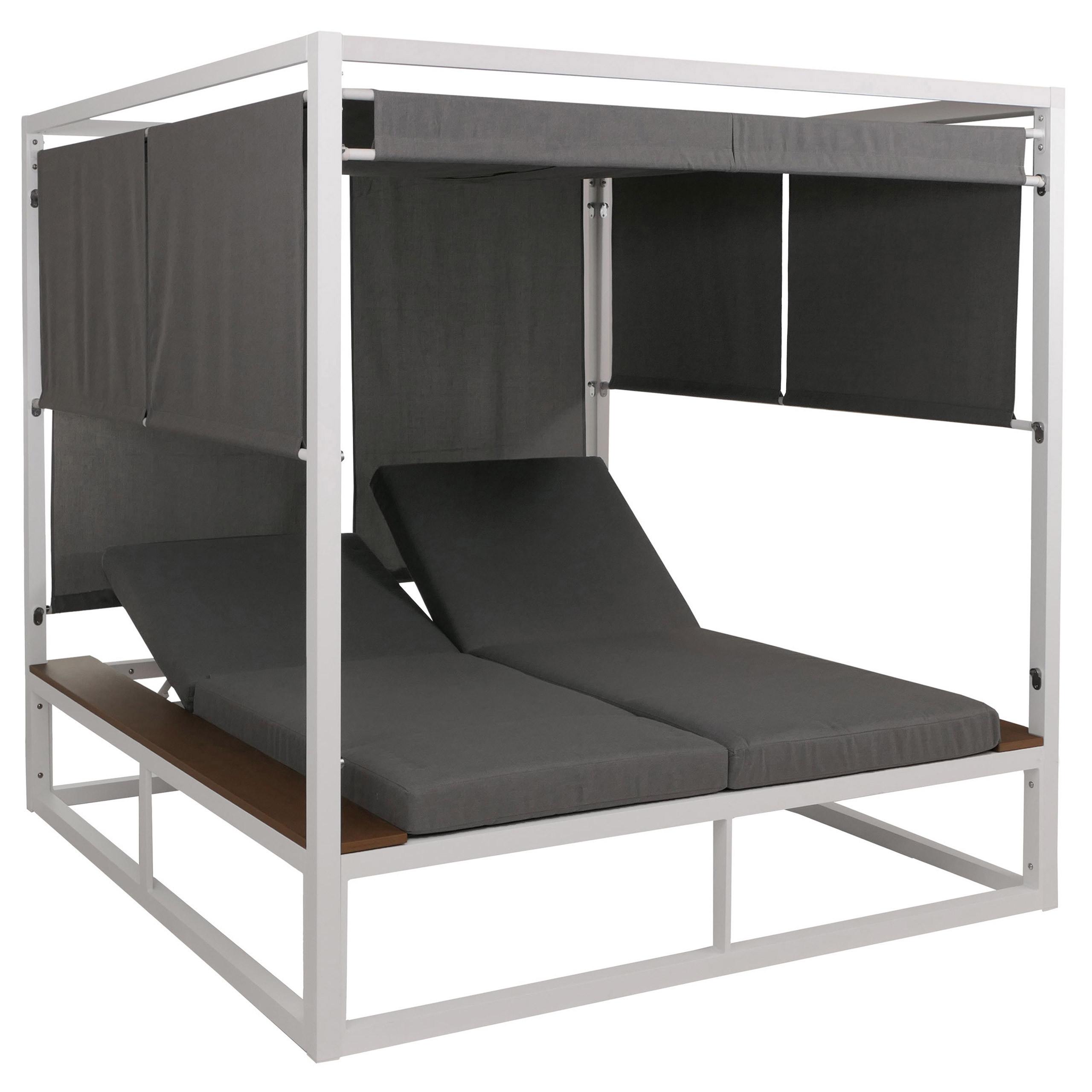 Wohnli Möbelsuche - LOUNGE-GARTENLIEGE M63B Weiß