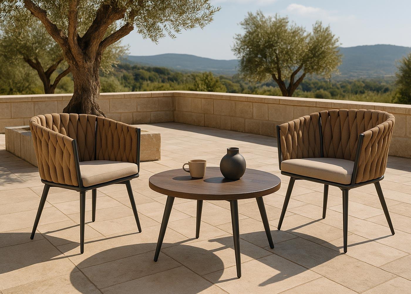 GARTENSTUHL Beige Textil MCW Garten & Outdoor > Gartenmöbel > Gartenstühle Beige