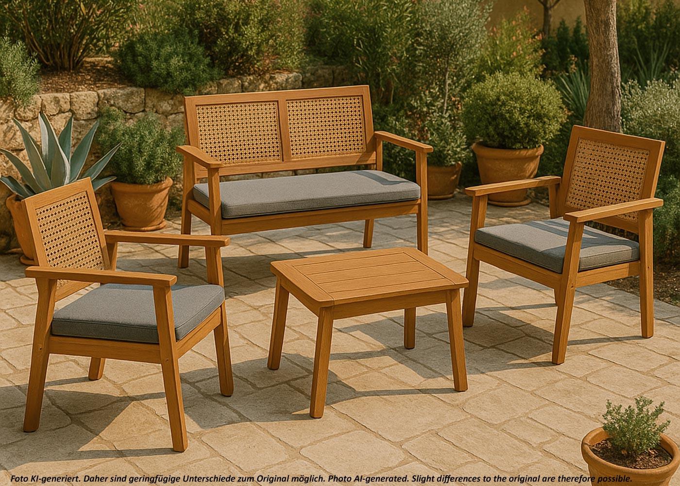 wohnli-moebel-suche-800000998417-1 GARTEN-GARNITUR MVG- Grau Holz MCW Garten & Outdoor > Gartenmöbel > Gartenmöbel-Sets Grau
