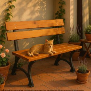 GARTENBANK Teak Dekor Holz MCW Garten & Outdoor > Gartenmöbel > Gartenbänke Braun