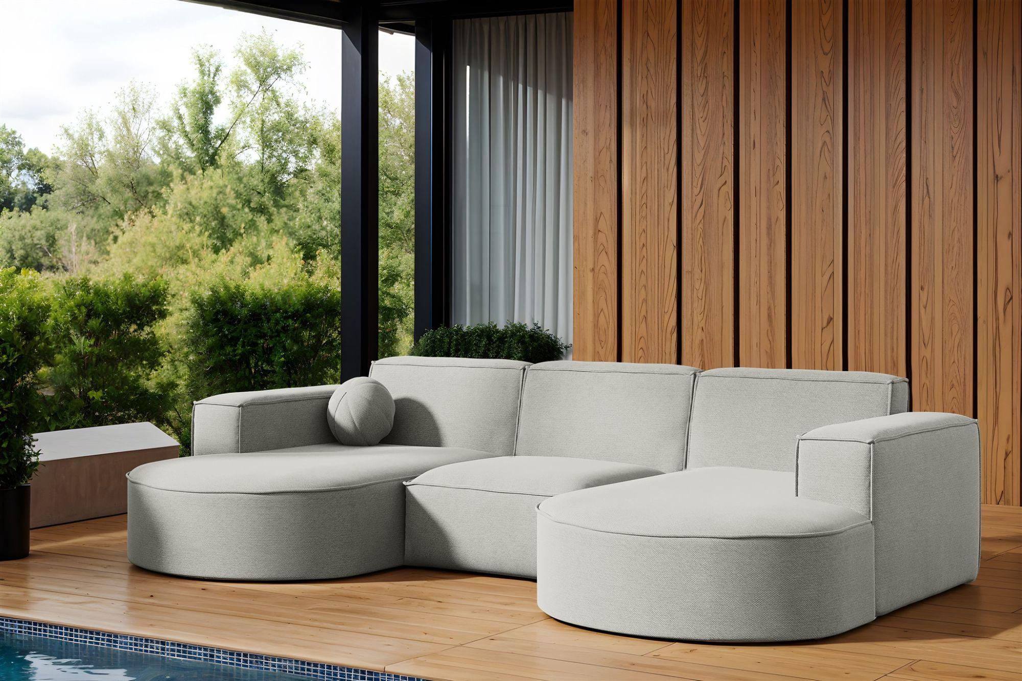 wohnli-moebel-suche-800001000774-1 SOFA U-form Sunday Textil Fun Möbel Möbel > Sofas & Couches > Wohnlandschaften > Wohnlandschaften U-Form Grau