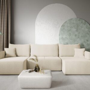 wohnli-moebel-suche-800001000851-1 WOHNLANDSCHAFT Calgary Textil Fun Möbel Möbel > Sofas & Couches > Wohnlandschaften > Wohnlandschaften U-Form Weiß