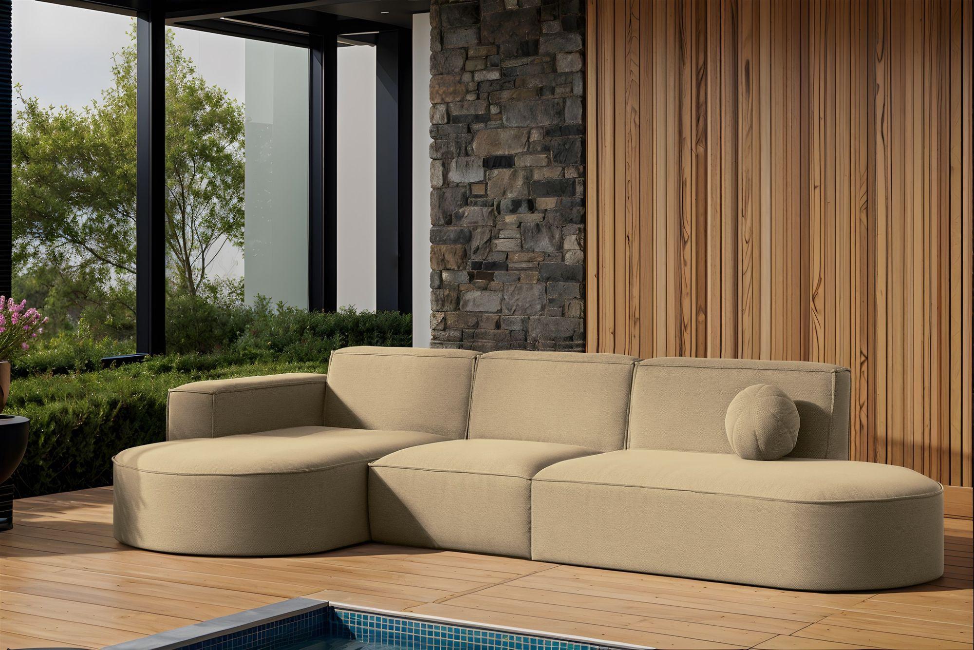 ECKSOFA Sunday Holzwerkstoff Fun Möbel Garten & Outdoor > Gartenmöbel Beige
