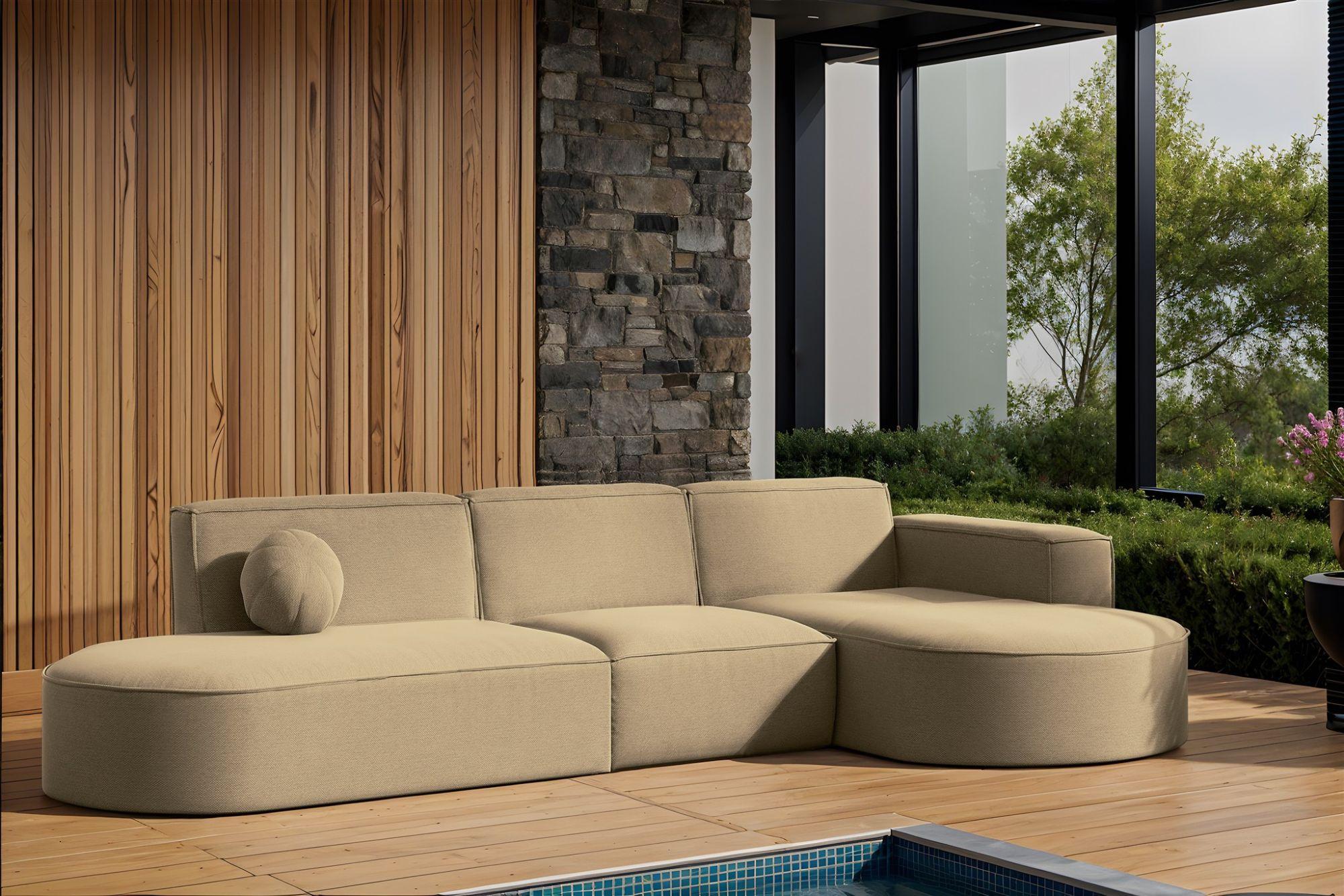ECKSOFA Sunday Holzwerkstoff Fun Möbel Garten & Outdoor > Gartenmöbel Beige