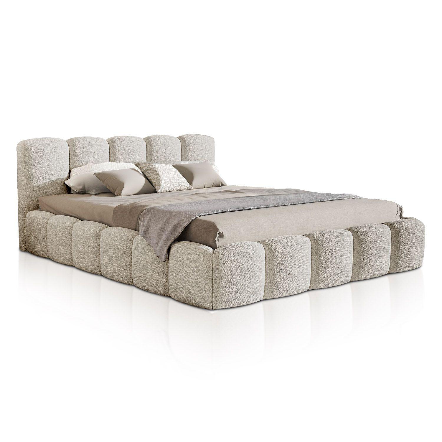 wohnli-moebel-suche-800001001048 Wohnli Möbelsuche - POLSTERBETT Catania 180/200 cm Beige Bouclé