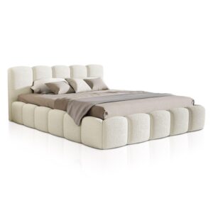wohnli-moebel-suche-800001001060 Wohnli Möbelsuche - POLSTERBETT Catania 180x200 cm Creme Bouclé
