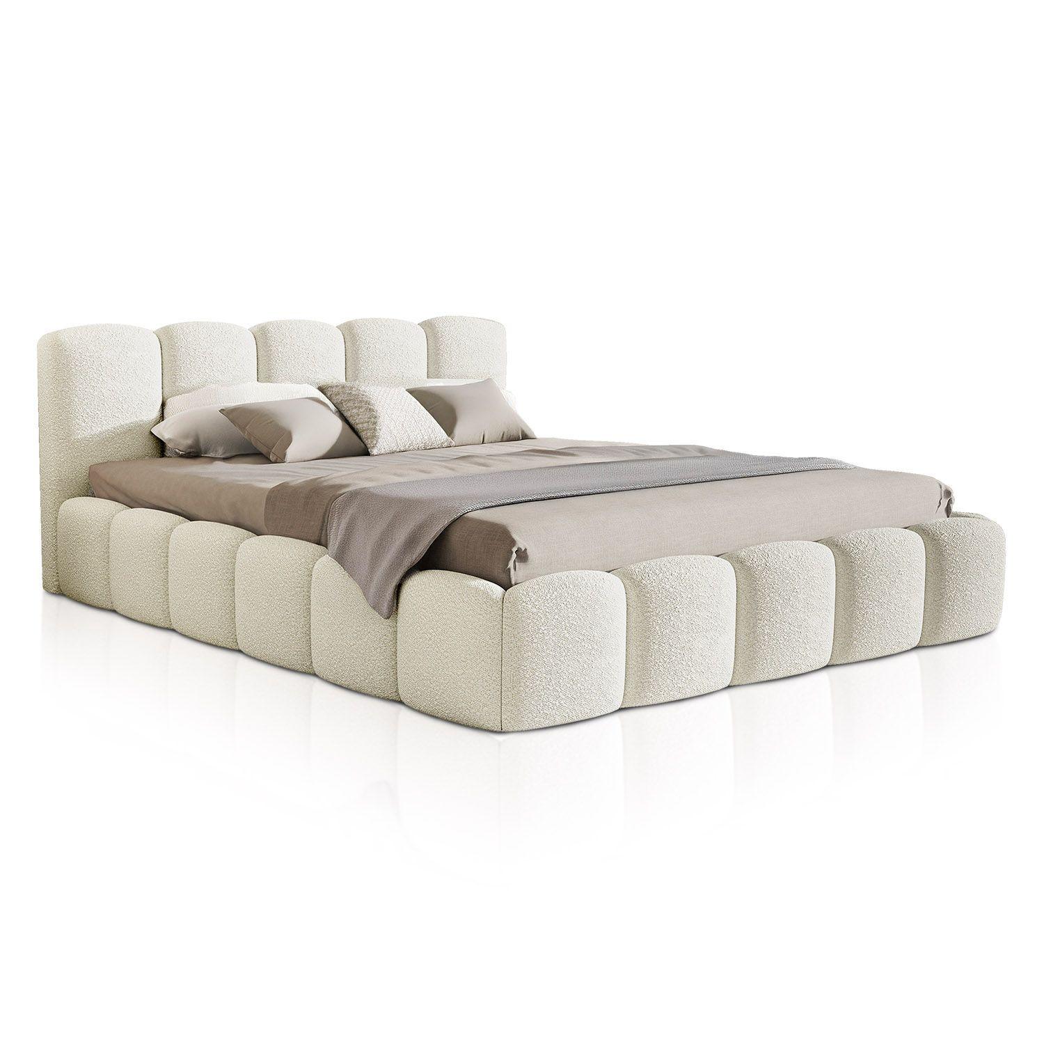 wohnli-moebel-suche-800001001060 Wohnli Möbelsuche - POLSTERBETT Catania 180x200 cm Creme Bouclé
