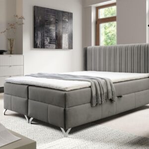 BOXBETT Damien Textil Fun Möbel Möbel > Betten > Boxspringbetten Grau