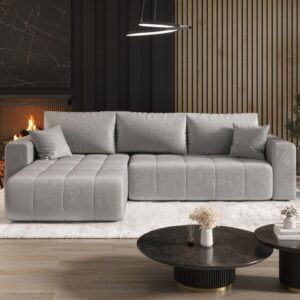 wohnli-moebel-suche-800001001332-1 ECKSOFA Camila Textil Fun Möbel Möbel > Sofas & Couches > Wohnlandschaften > Ecksofas Grau