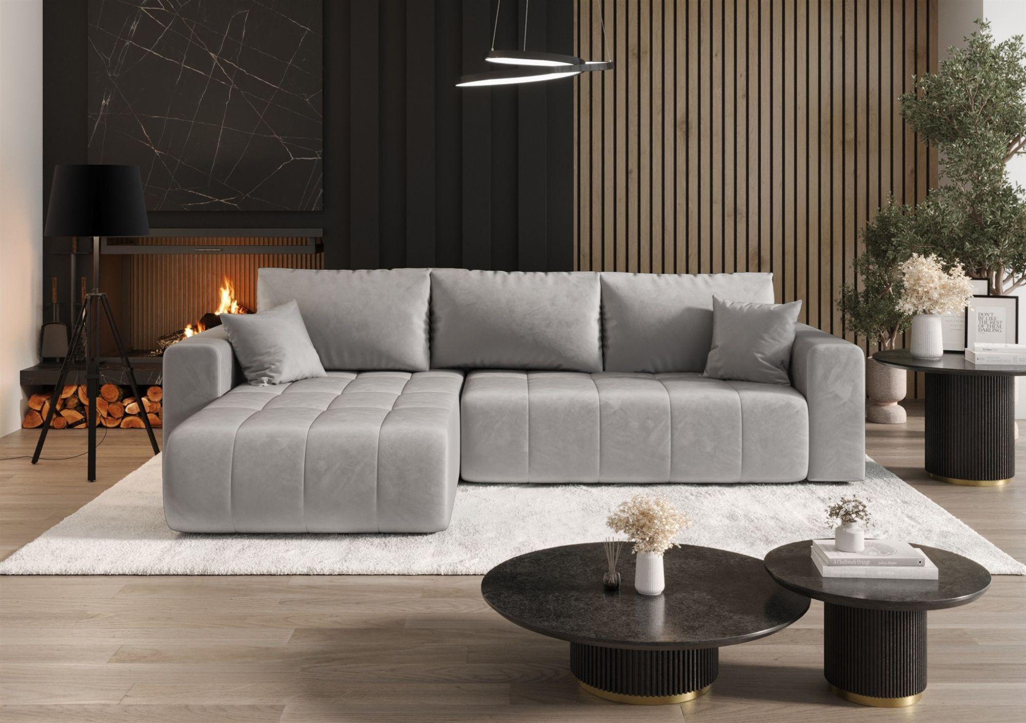 wohnli-moebel-suche-800001001332-1 ECKSOFA Camila Textil Fun Möbel Möbel > Sofas & Couches > Wohnlandschaften > Ecksofas Grau