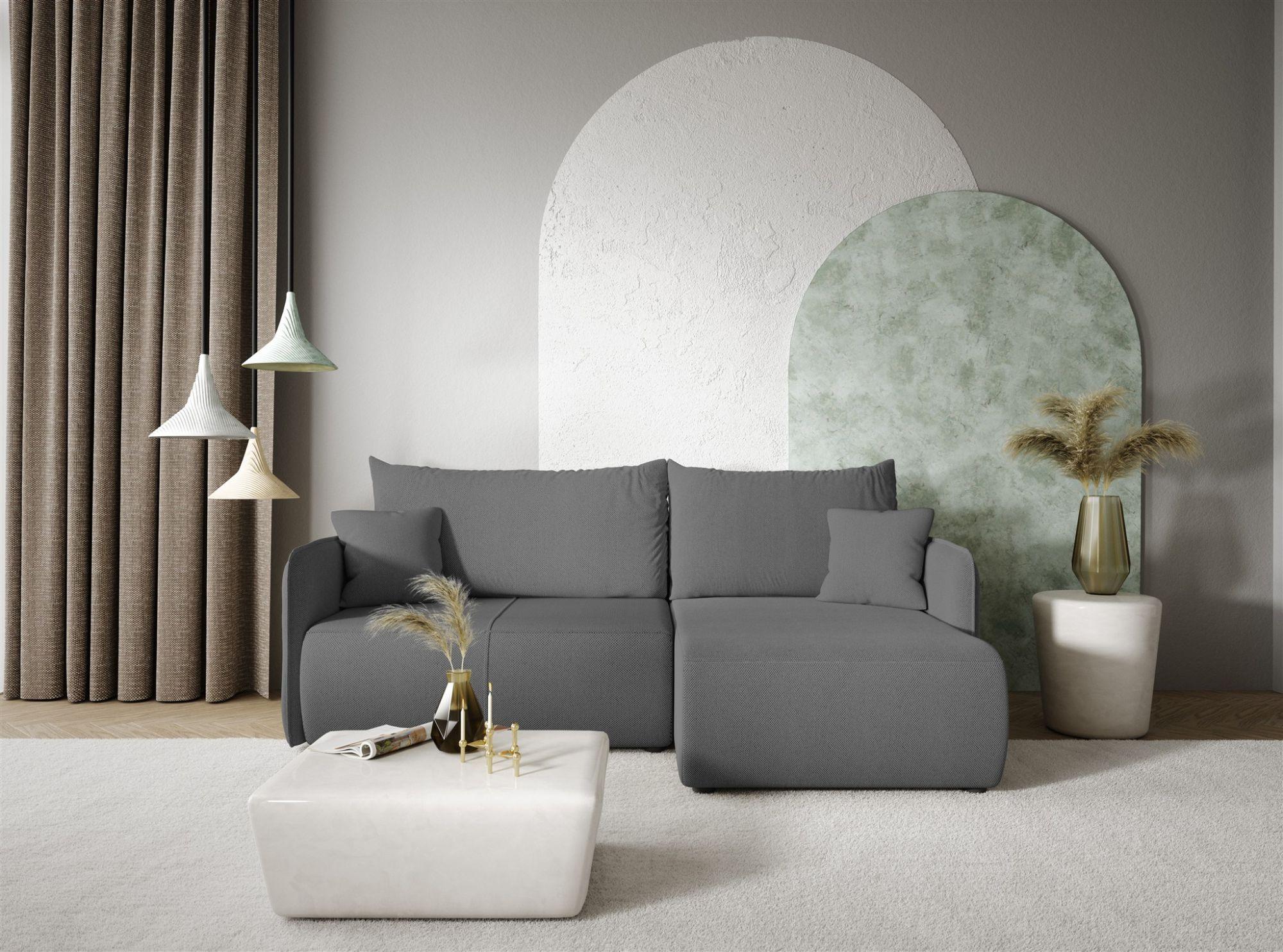 wohnli-moebel-suche-800001001335-1 ECKSOFA Calgary Textil Fun Möbel Möbel > Sofas & Couches > Wohnlandschaften > Ecksofas Grau