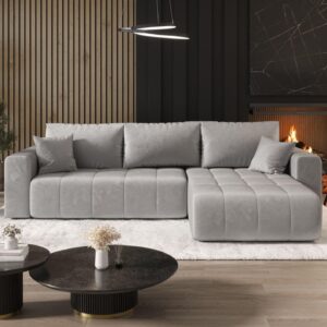 wohnli-moebel-suche-800001001353-1 ECKSOFA Camila Textil Fun Möbel Möbel > Sofas & Couches > Wohnlandschaften > Ecksofas Grau