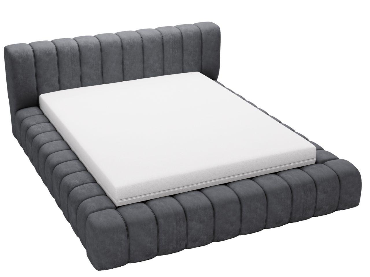 wohnli-moebel-suche-800001002042 Wohnli Möbelsuche - POLSTERBETT Italia 180x200 Dunkelgrau