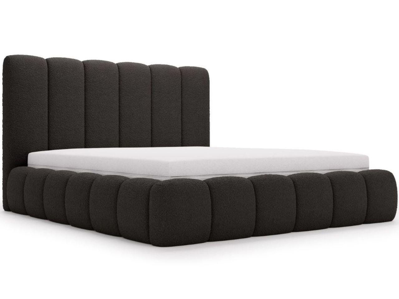 wohnli-moebel-suche-800001002335 Wohnli Möbelsuche - POLSTERBETT Imperial 120x200 Bouclé-Stoff Schwarz