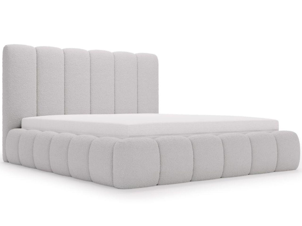 wohnli-moebel-suche-800001002365 Wohnli Möbelsuche - POLSTERBETT Imperial 180x200 Bouclé-Stoff Hellgrau