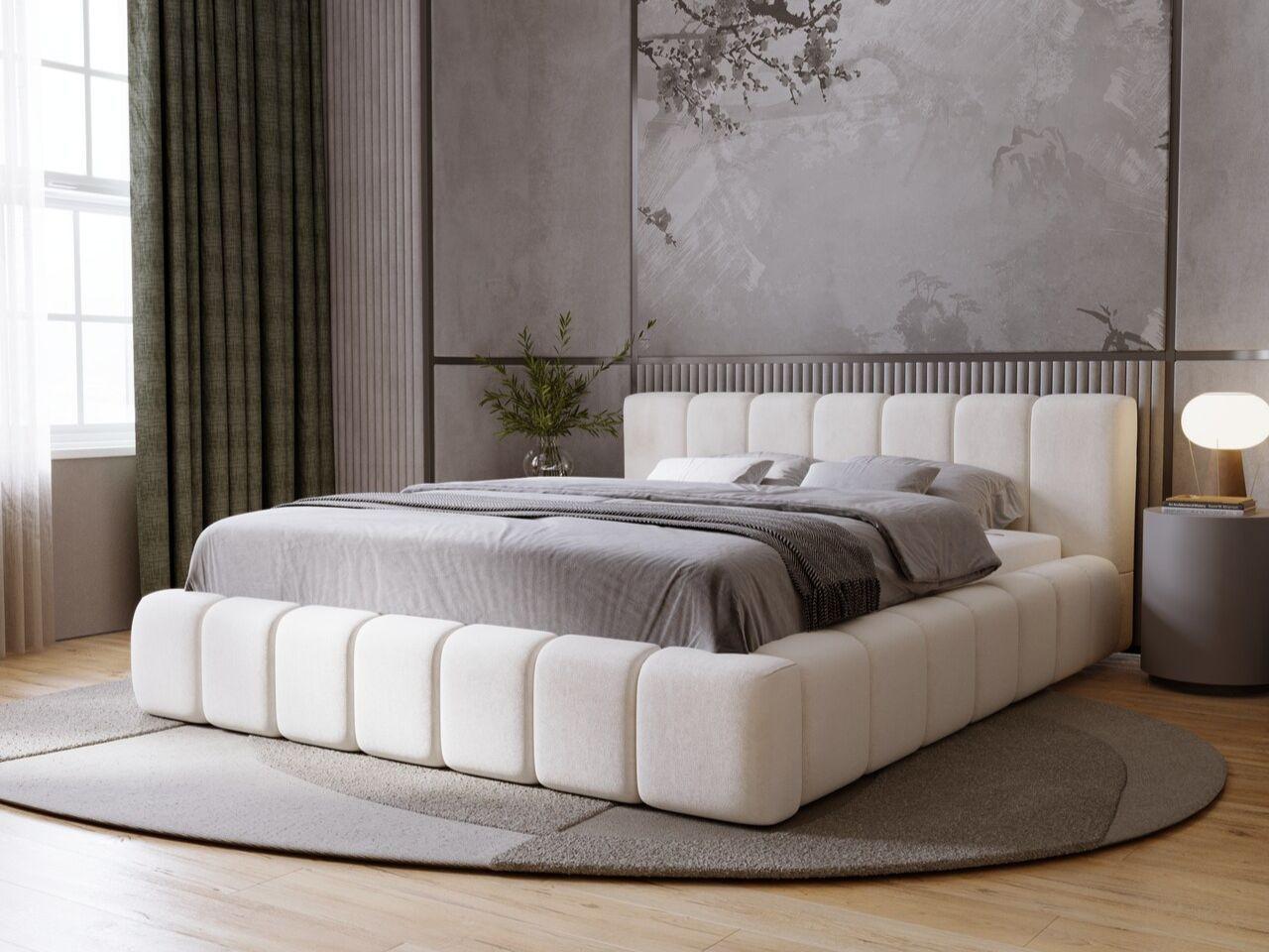 wohnli-moebel-suche-800001002390-1 POLSTERBETT Orio 180x200 Beige Textil Graingold Möbel > Betten > Polsterbetten Beige