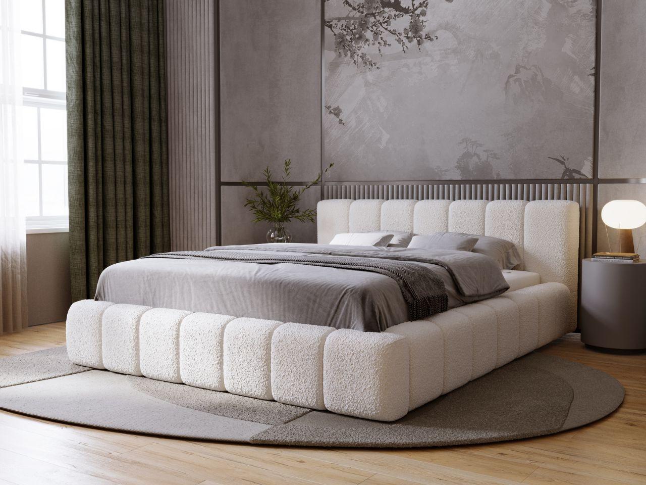 wohnli-moebel-suche-800001002392-1 POLSTERBETT Orio 180x200 Beige Textil Graingold Möbel > Betten > Polsterbetten Beige
