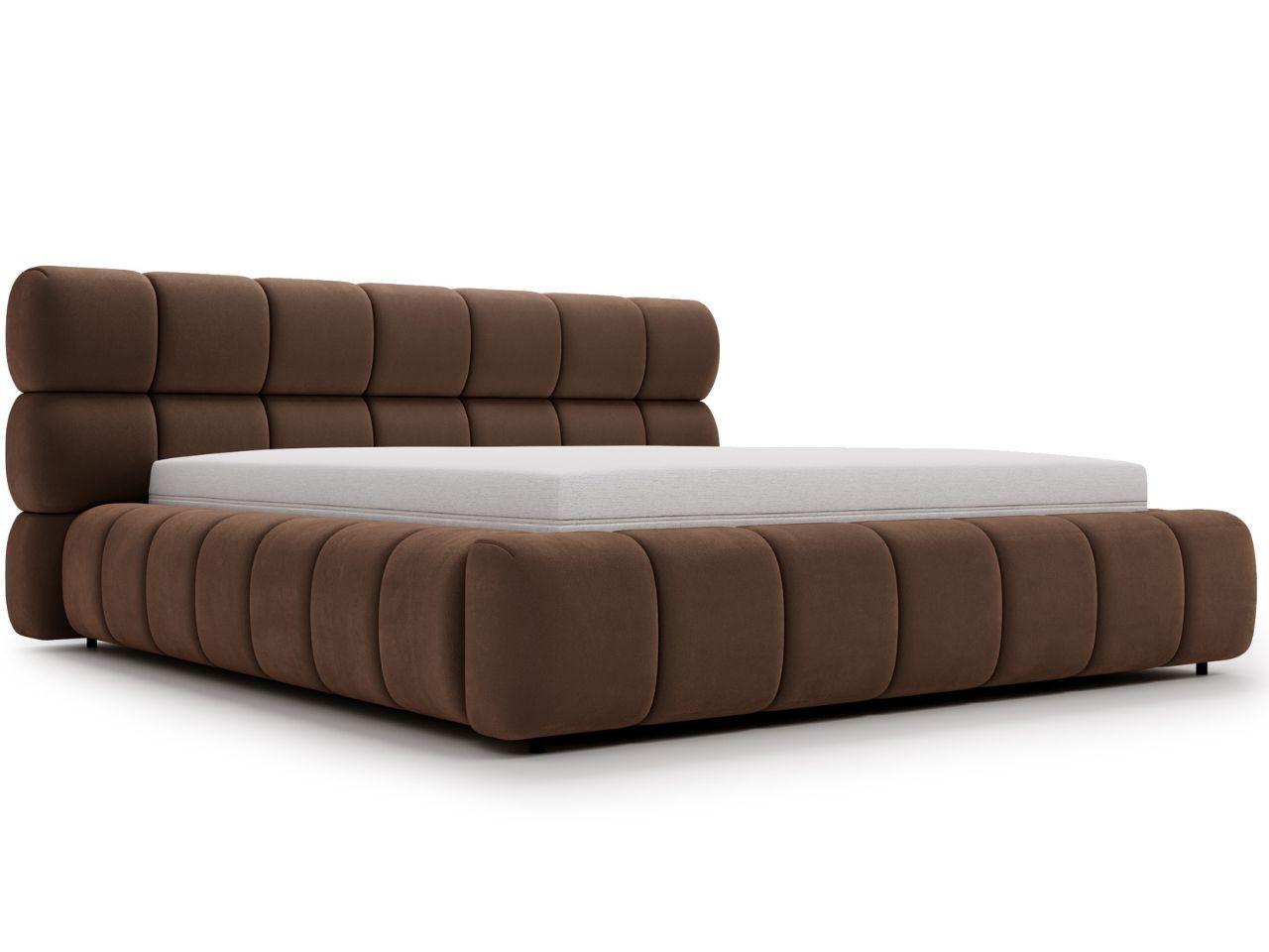 Wohnli Möbelsuche - POLSTERBETT Mellow 160x200 Braun