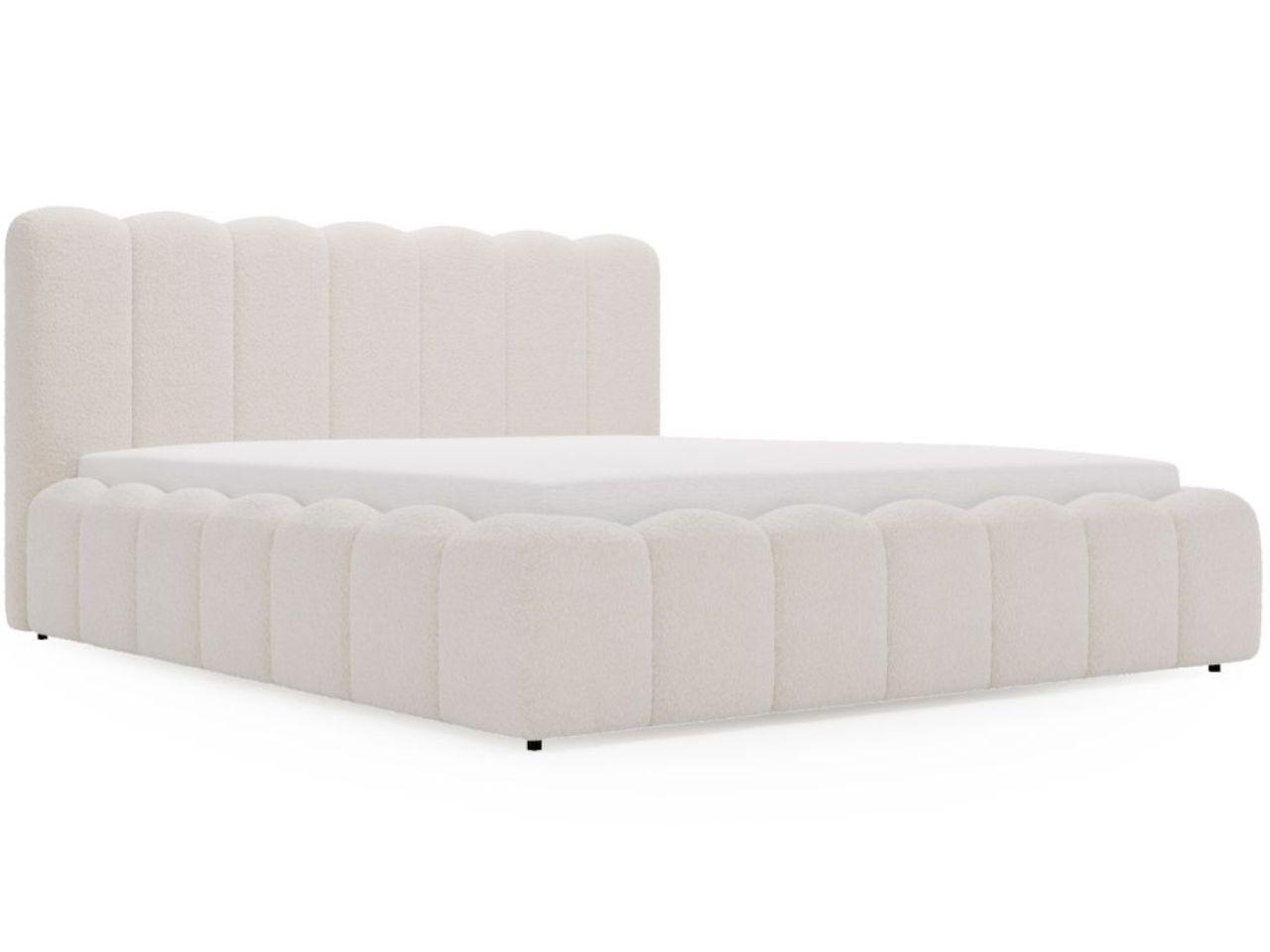 wohnli-moebel-suche-800001002534 Wohnli Möbelsuche - POLSTERBETT Smile 200x200 Bouclé-Stoff Creme