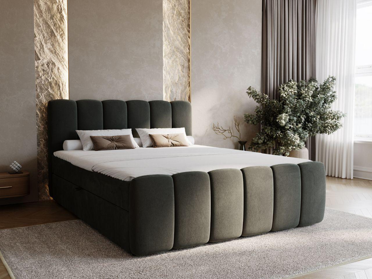 wohnli-moebel-suche-800001004452-1 BOXBETT Cloud 180x200 Dunkelgrau Textil Graingold Möbel > Betten > Boxspringbetten Grau