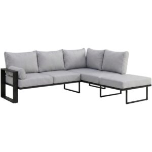 wohnli-moebel-suche-800001004548 Wohnli Möbelsuche - LOUNGEECKTEIL Verdino mit Metallrahmen 207 cm Hellgrau