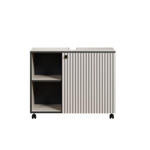 WASCHBECKENUNTERSCHRANK PureBliss Hellgrau Holzwerkstoff Trendteam Möbel > Schränke > Badezimmerschränke > Waschbeckenunterschränke Grau