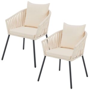 wohnli-moebel-suche-800001005618 Wohnli Möbelsuche - GARTENSTUHL Rope beige inkl. Kissen (2er-Set)
