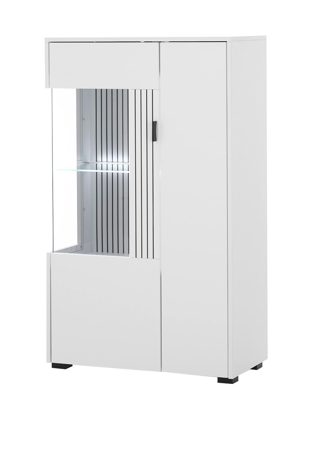 Wohnli Möbelsuche - VITRINE weiß matt