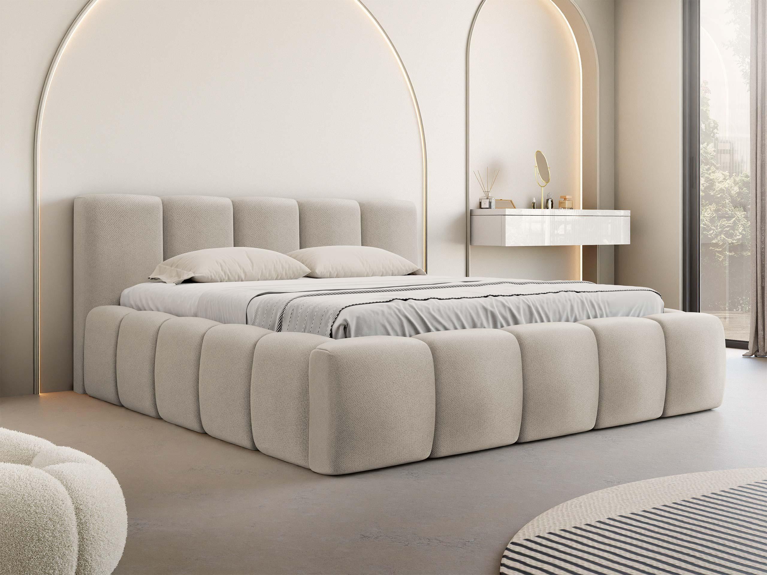 POLSTERBETT Kevson Textil MIRJAN24 Möbel > Betten > Polsterbetten Beige