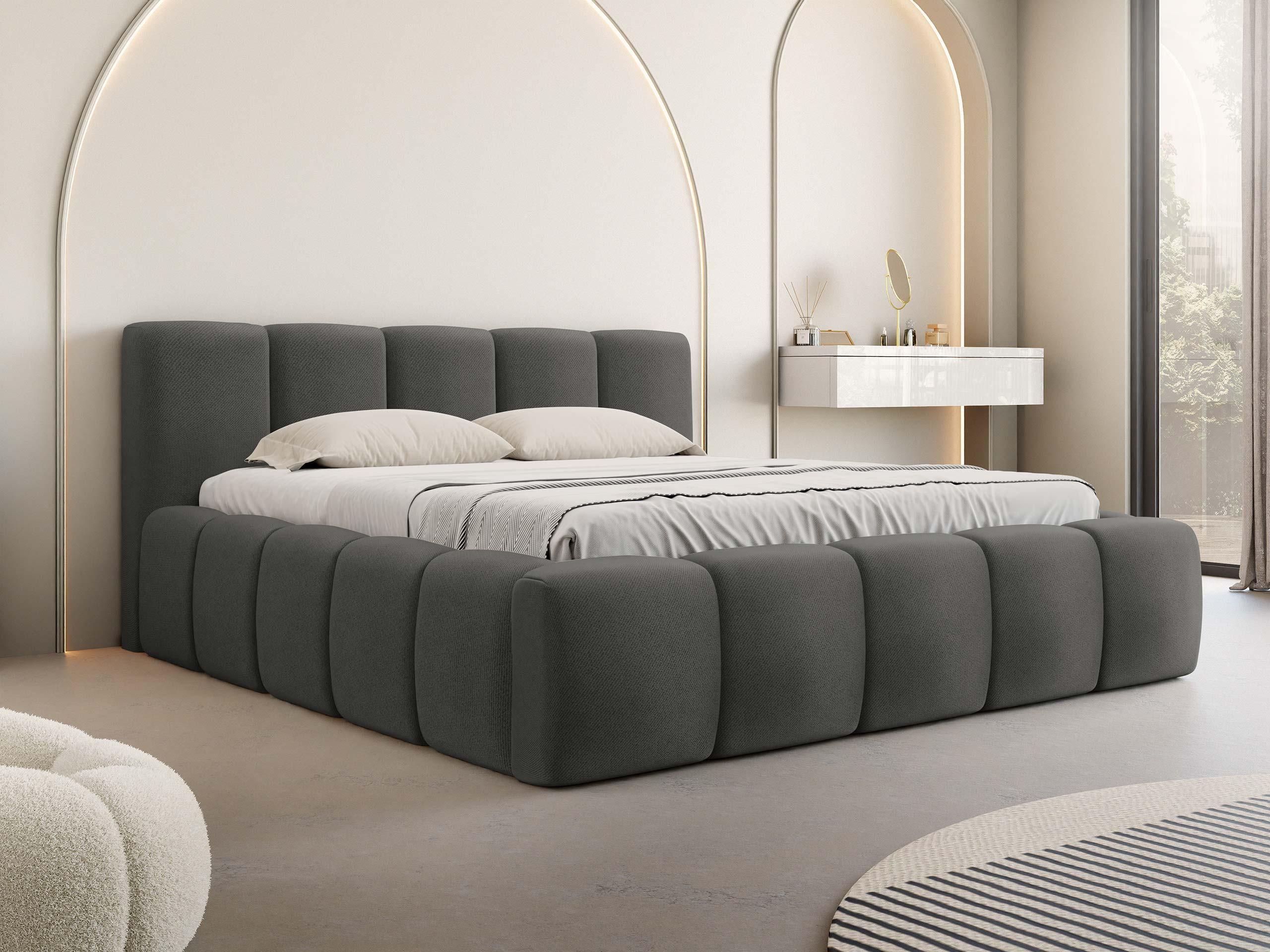 POLSTERBETT Kevson Textil MIRJAN24 Möbel > Betten > Polsterbetten Grau