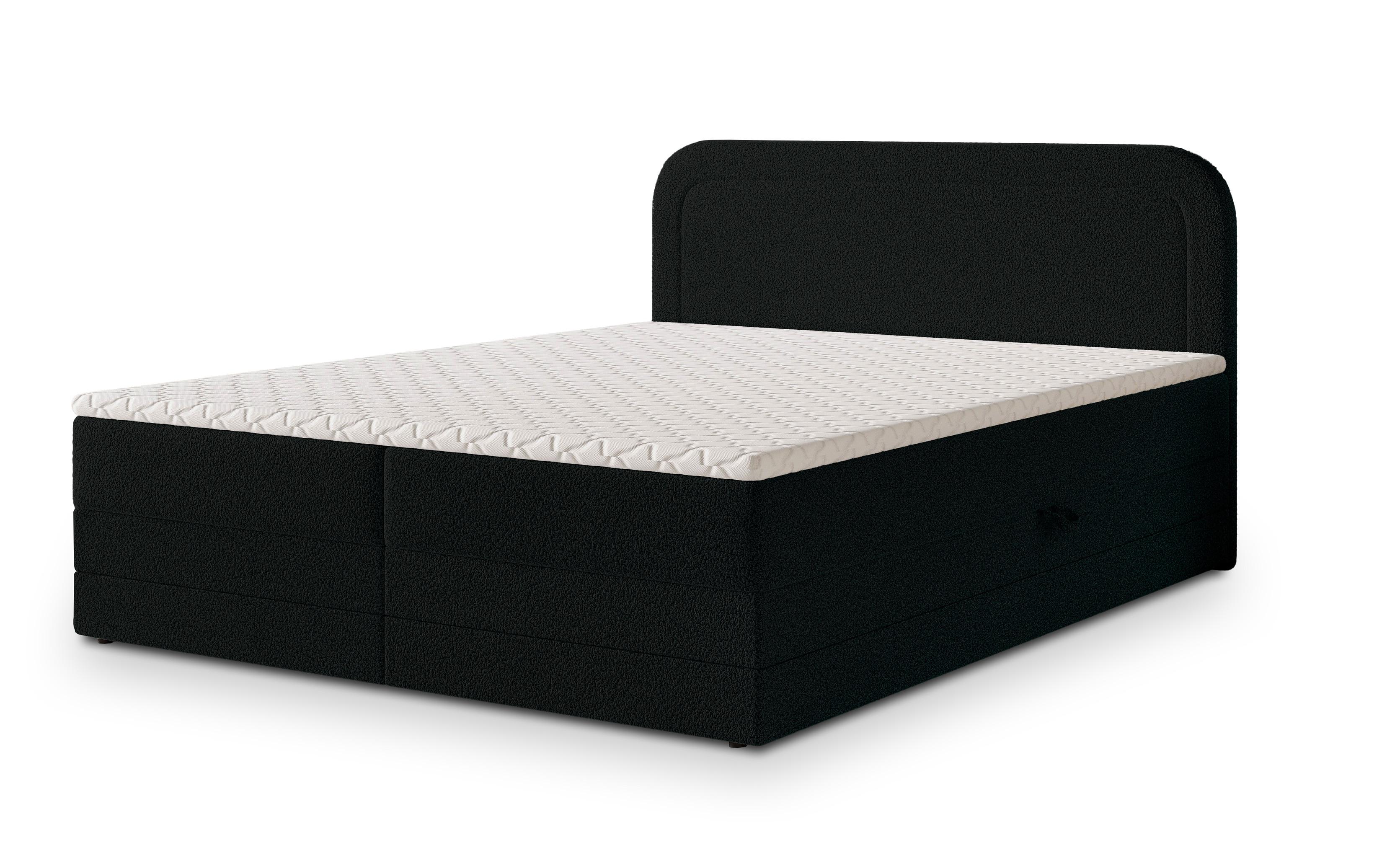 wohnli-moebel-suche-800001012101 Wohnli Möbelsuche - BOXBETT ARMEL 180x200 cm mit Matratze und Topper - Schwarz