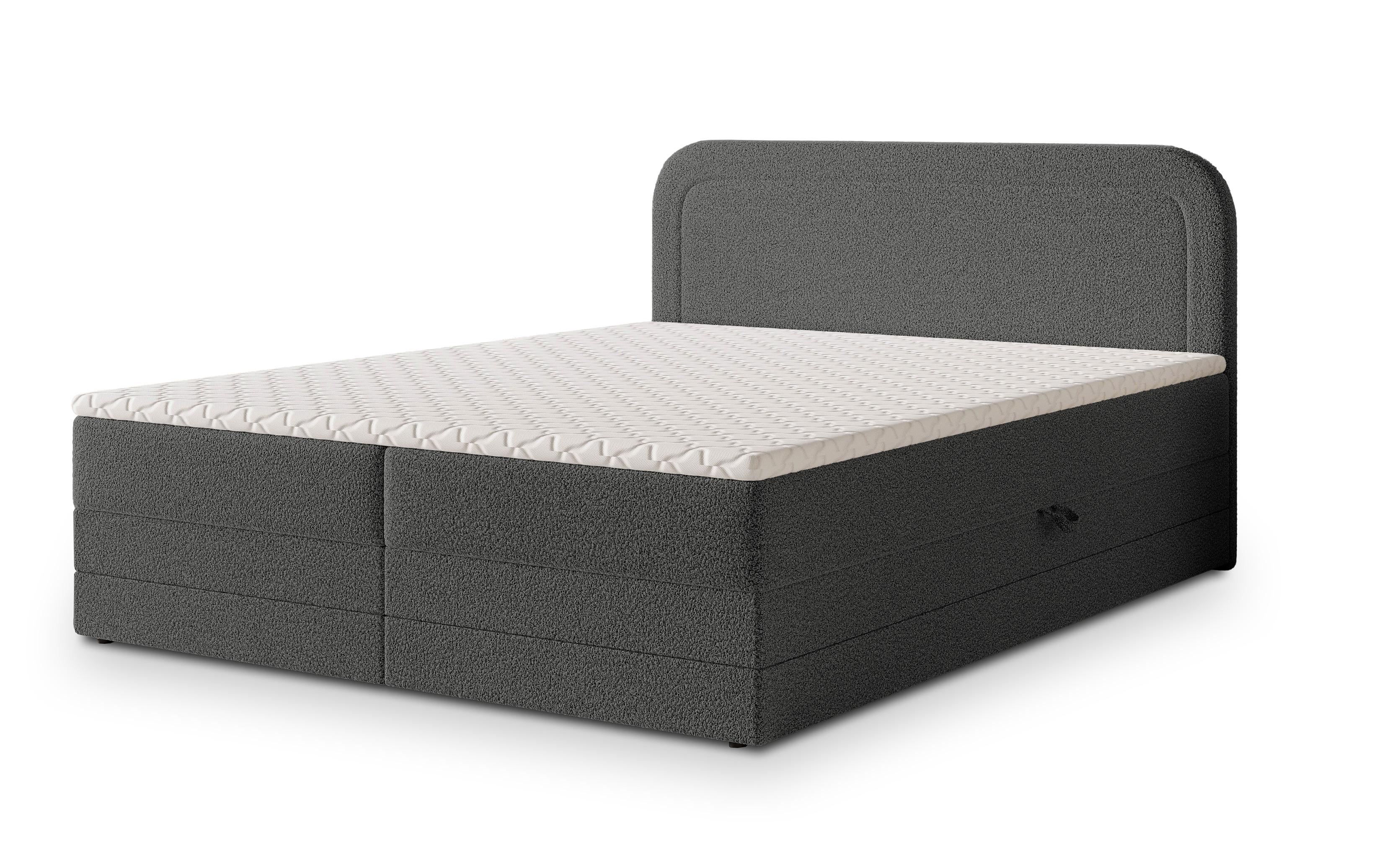 wohnli-moebel-suche-800001012195 Wohnli Möbelsuche - BOXBETT ARMEL 140x200 cm mit Matratze und Topper - Grau
