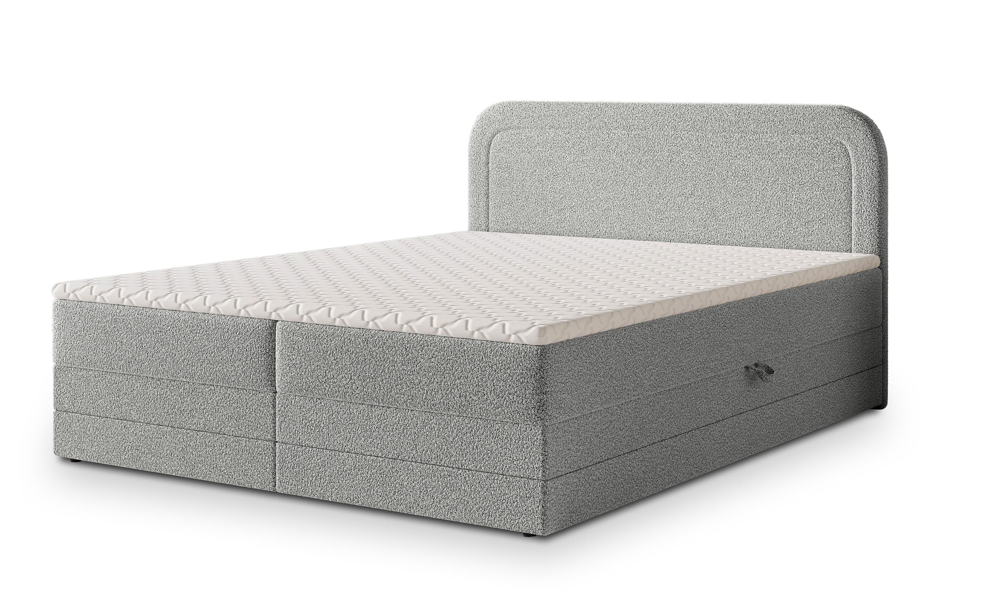 wohnli-moebel-suche-800001012225 Wohnli Möbelsuche - BOXBETT ARMEL 140x200 cm mit Matratze und Topper - Hellgrau