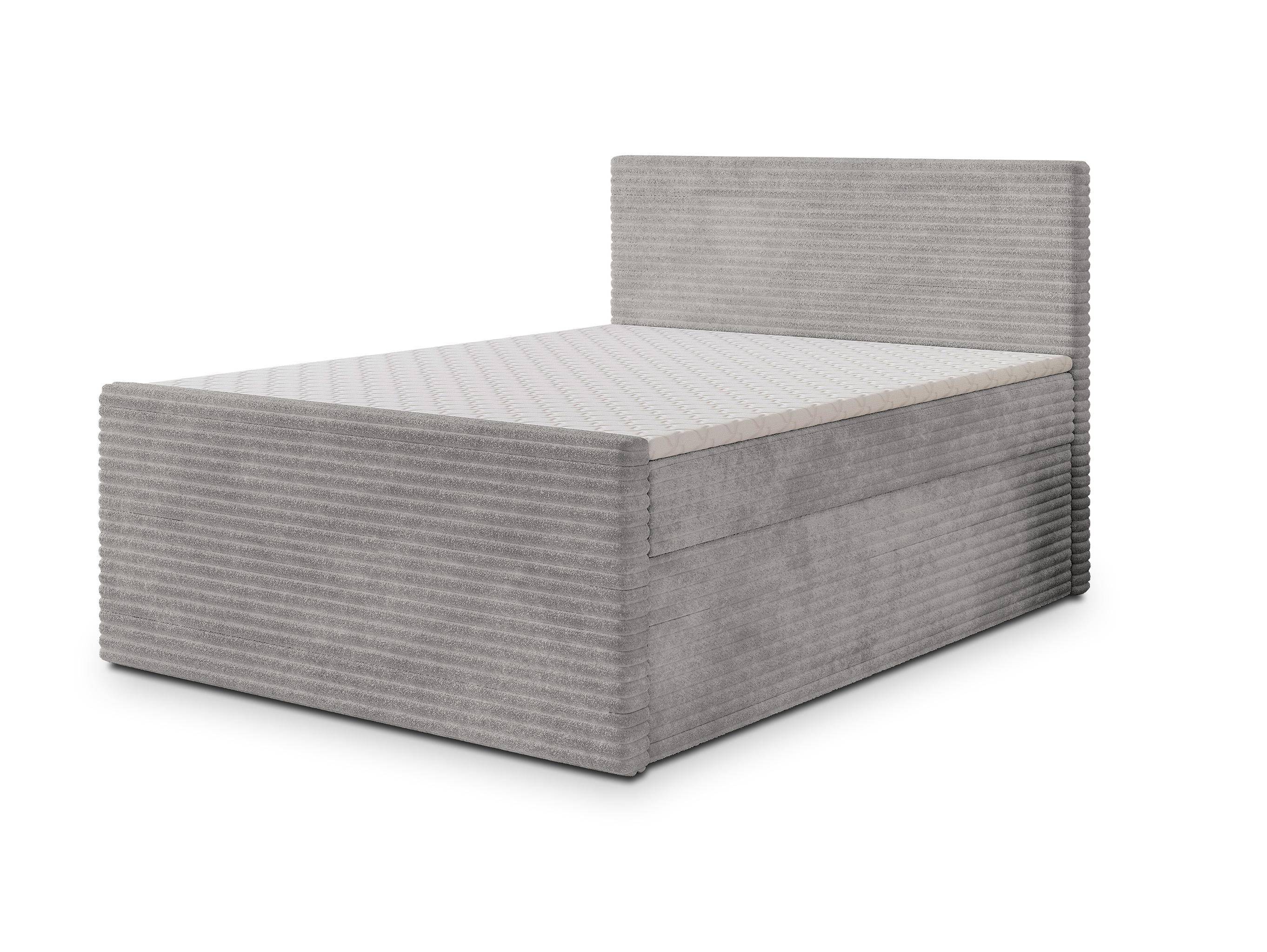 wohnli-moebel-suche-800001012263 Wohnli Möbelsuche - BOXBETT NOLEN 140x200 cm mit Matratze und Topper - Hellgrau