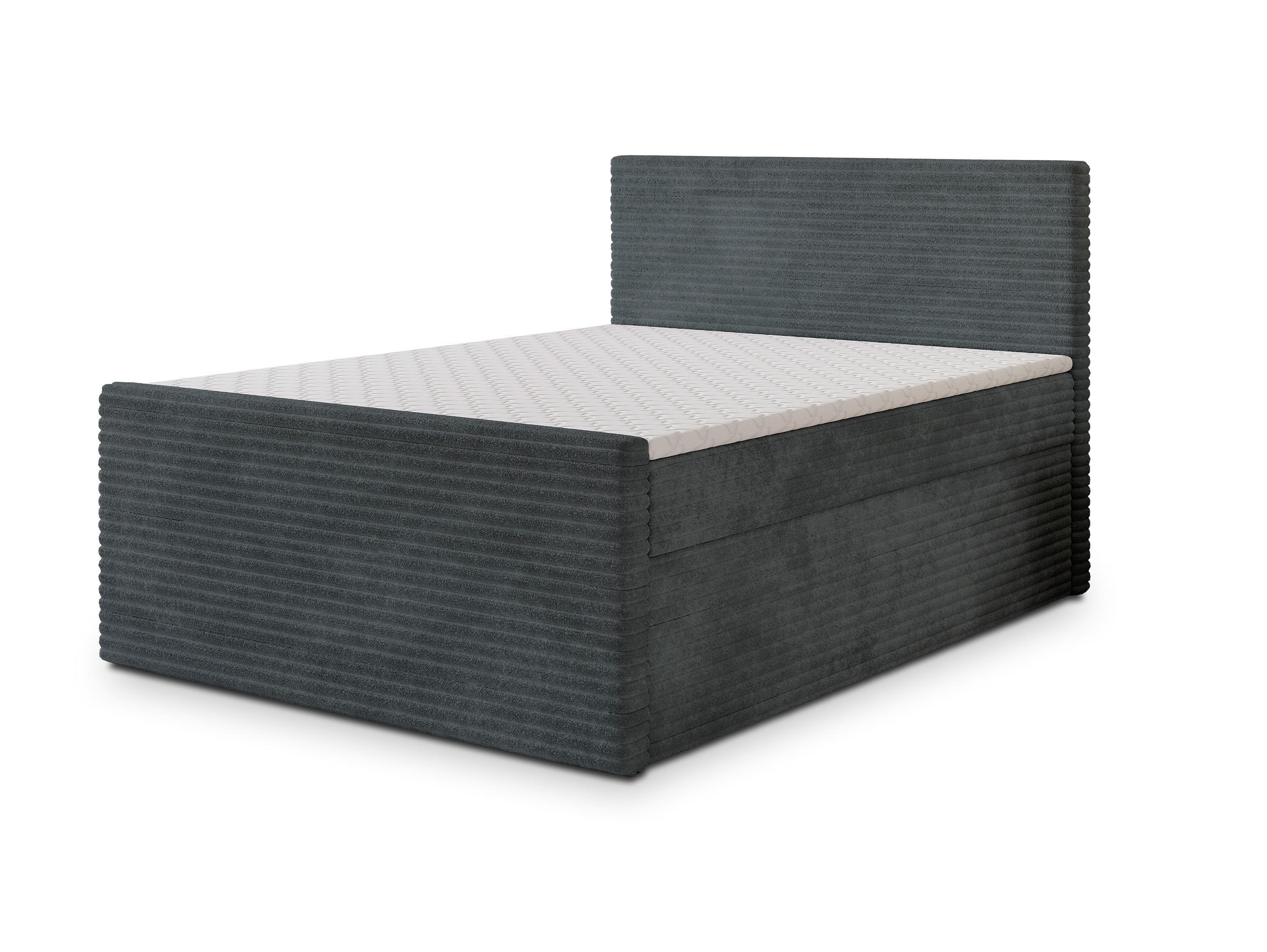 wohnli-moebel-suche-800001012345 Wohnli Möbelsuche - BOXBETT NOLEN 140x200 cm mit Matratze und Topper - Grau