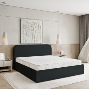 wohnli-moebel-suche-800001012396-1 POLSTERBETT RENIVE 180x200 cm mit Bettkästen - Schwarz Holz MASSENO Möbel > Betten > Polsterbetten Schwarz